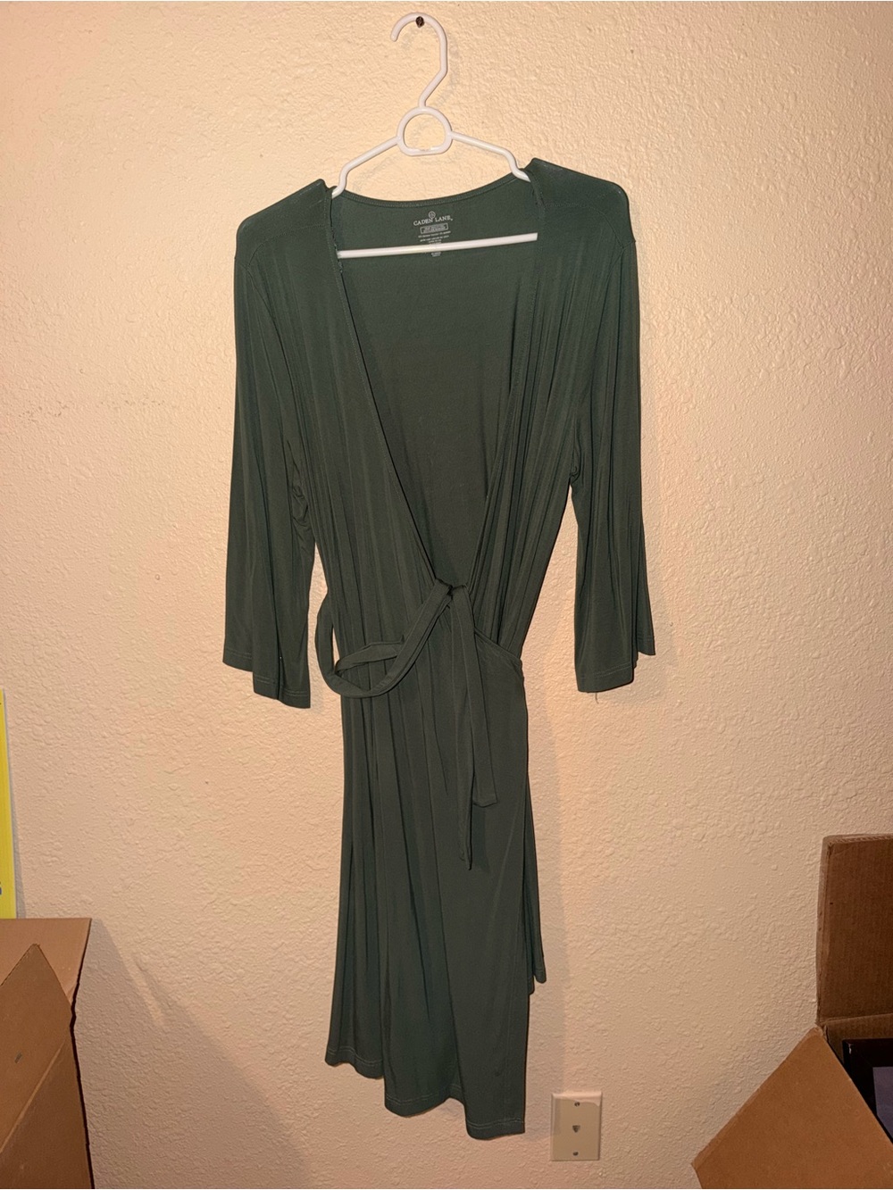 Caden Lane Forest Green Wrap Robe